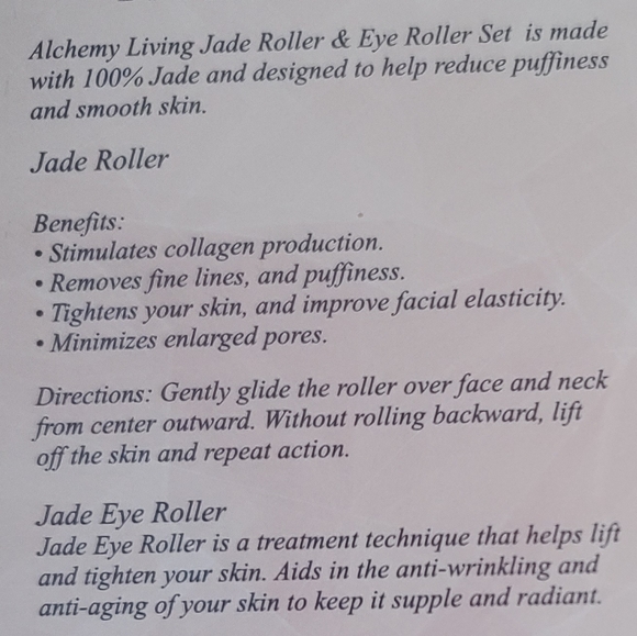 NWT - 100% REAL JADE FACE & EYE ROLLER DUO - Picture 3 of 10